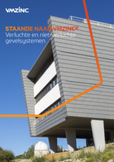 Staande naad VMZINC - technische handleiding - gevel